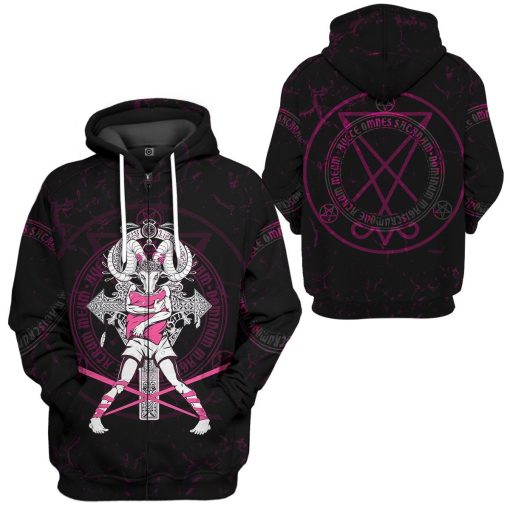 Gearhuman 3D Baphomet Custom Hoodie Apparel GT21093 3D Apparel