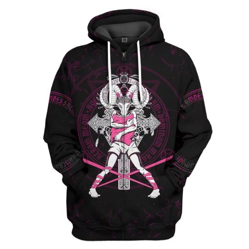 Gearhuman 3D Baphomet Custom Hoodie Apparel GT21093 3D Apparel Zip Hoodie S