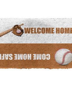 Gearhuman 3D Baseball Welcome Home Custom Doormat GB23024 Doormat Doormat S(15,8''x23,6'')