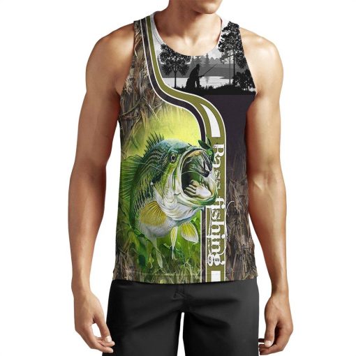 Gearhuman 3D Bass Fishing Custom Tanktop GB18028 Unisex Tank Top