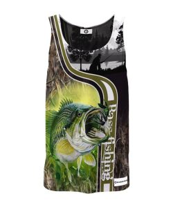 Gearhuman 3D Bass Fishing Custom Tanktop GB18028 Unisex Tank Top Unisex Tank Top S