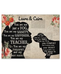 Gearhuman 3D Basset Hound My Best Friend Custom Name Canvas GW260127 Canvas 1 Piece Non Frame M