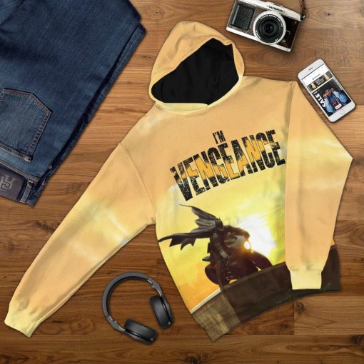 Gearhuman 3D Batman Vengeance Custom Hoodie Apparel GL25085 3D Custom Fleece Hoodies