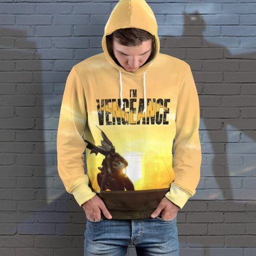 Gearhuman 3D Batman Vengeance Custom Hoodie Apparel GL25085 3D Custom Fleece Hoodies