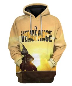 Gearhuman 3D Batman Vengeance Custom Hoodie Apparel GL25085 3D Custom Fleece Hoodies Hoodie S 