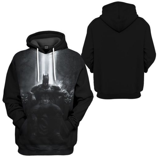 Gearhuman 3D Batman Vengeance Custom Hoodie Apparel GL27081 3D Custom Fleece Hoodies
