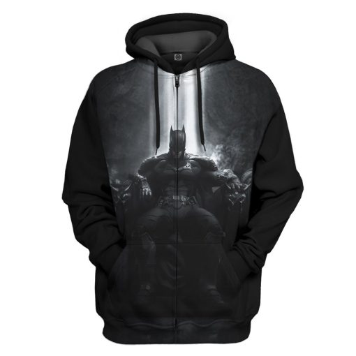Gearhuman 3D Batman Vengeance Custom Hoodie Apparel GL27081 3D Custom Fleece Hoodies Zip Hoodie S