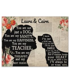 Gearhuman 3D Beagle My Best Friend Custom Name Canvas GW260122 Canvas 1 Piece Non Frame M