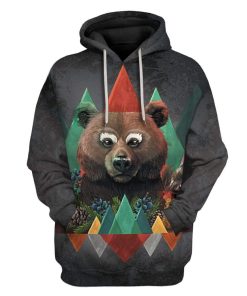 Gearhuman 3D Bear of Fall Custom T-Shirts Hoodies Apparel AN-AT1202206 3D Custom Fleece Hoodies Hoodie S