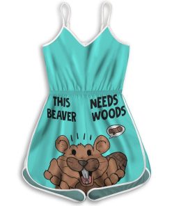Gearhuman 3D Beaver Custom Rompers GV200910 Rompers Rompers S 