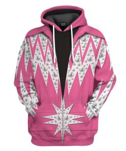 Gearhuman 3D Bedazzled Hot Pink Jumpsuit Custom Hoodie Apparel GN30071 3D Custom Fleece Hoodies Hoodie S 