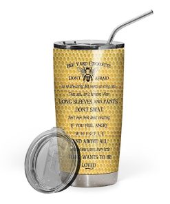 Gearhuman 3D Bee Custom Design Vacuum Insulated Tumbler GB10111 Tumbler 