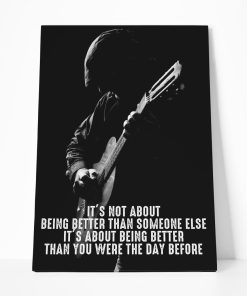Gearhuman 3D Being Better Guitar Custom Canvas GB20011 Canvas 1 Piece Non Frame M