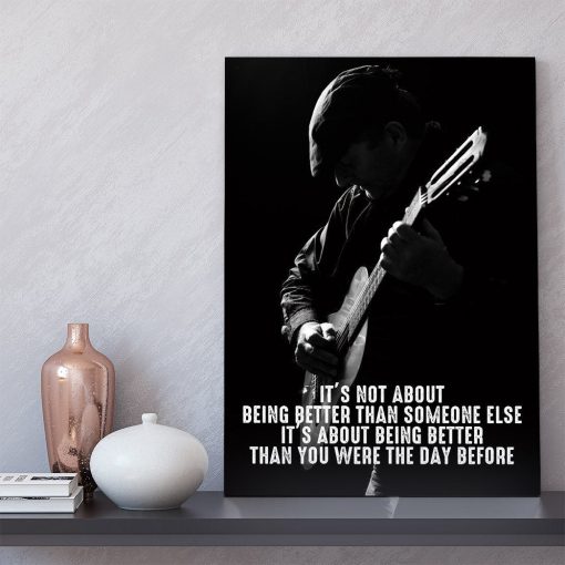 Gearhuman 3D Being Better Guitar Custom Canvas GB20011 Canvas