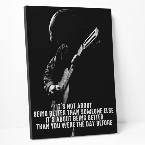 Gearhuman 3D Being Better Guitar Custom Canvas GB20011 Canvas