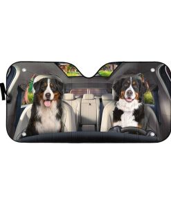 Gearhuman 3D Bernese Mountain Dog Auto Car Sunshade GV01035 Auto Sunshade 57''x27.5''