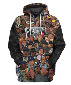 Gearhuman 3D Best Rapper of Hiphop Custom Hoodie Apparel GJ23091 3D Apparel Hoodie S 