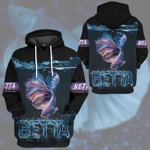 Gearhuman 3D Betta Custom Tshirt Hoodie Apparel GV171111 3D Apparel