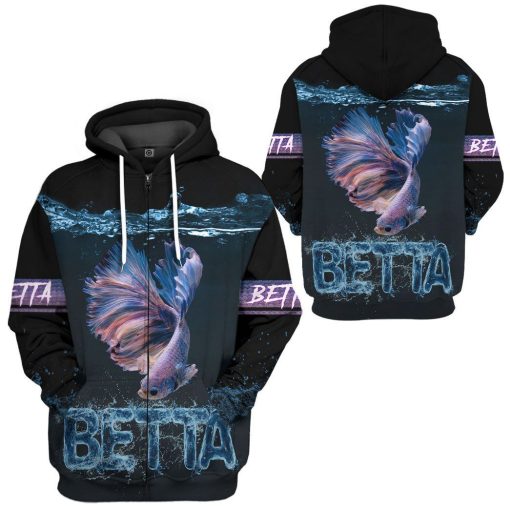 Gearhuman 3D Betta Custom Tshirt Hoodie Apparel GV171111 3D Apparel