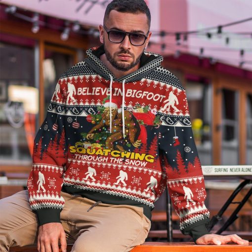 Gearhumans 3D Bigfoot Ugly Hoodie Apparel 9 Gearhuman 3D Bigfoot Ugly Sweater GL10121 3D Apparel