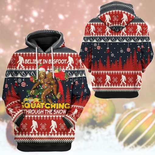 Gearhumans 3D Bigfoot Ugly Hoodie Apparel 12 Gearhuman 3D Bigfoot Ugly Sweater GL10121 3D Apparel