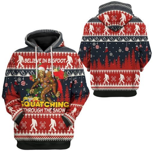 Gearhumans 3D Bigfoot Ugly Hoodie Apparel 5 Gearhuman 3D Bigfoot Ugly Sweater GL10121 3D Apparel