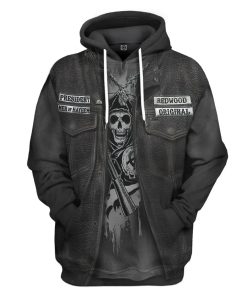 Gearhuman 3D Biker Allover Custom Hoodie Apparel GW30078 3D Custom Fleece Hoodies Hoodie S 