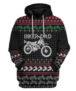 Gearhuman 3D Biker Dad Braaap Ugly Christmas Sweater Tshirt Hoodie Apparel GV29102 3D Apparel Hoodie S