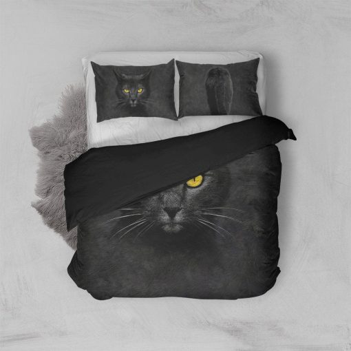 Gearhuman 3D Black Cat Custom Bedding Set GB181112 Bedding Set