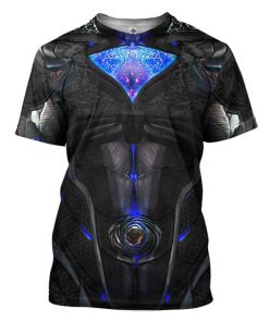 Gearhuman 3D Black Power Ranger 2017 Custom Tshirt Apparel GJ30091 3D T-shirt T-Shirt S 