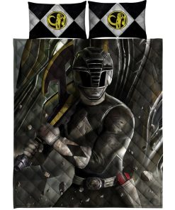 Gearhuman 3D Black Power Ranger Custom Quilt Set GW13015 Quilt Set Quilt Set Twin 
