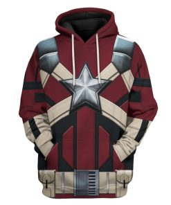 Gearhuman 3D Black Widow Red Guardian Custom Tshirt Hoodie Apparel CW17124 3D Apparel Hoodie S