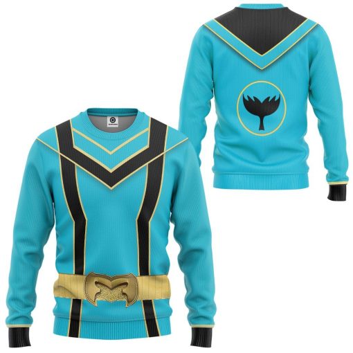 Gearhuman 3D Blue Power Rangers Mystic Force Tshirt Hoodie Apparel GB130144 3D Apparel