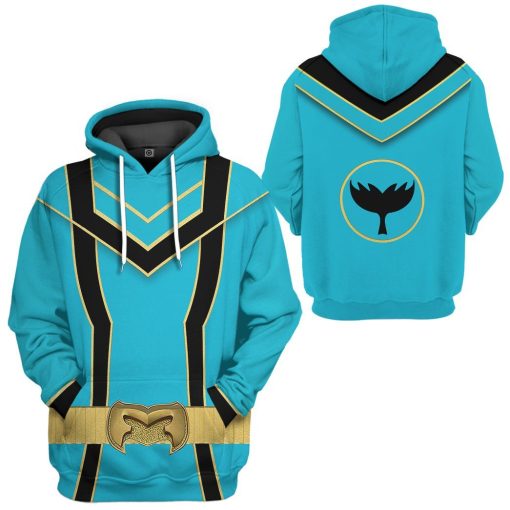 Gearhuman 3D Blue Power Rangers Mystic Force Tshirt Hoodie Apparel GB130144 3D Apparel