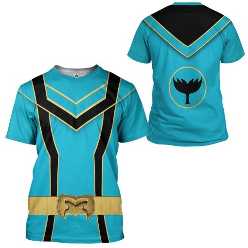 Gearhuman 3D Blue Power Rangers Mystic Force Tshirt Hoodie Apparel GB130144 3D Apparel