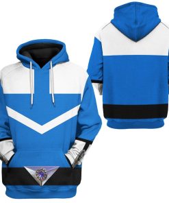 Gearhuman 3D Blue Power Rangers Time Force Tshirt Hoodie Apparel GB15015 3D Apparel 
