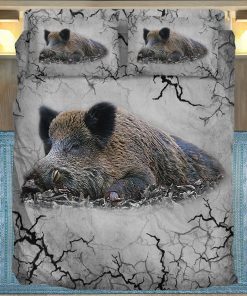 Gearhuman 3D Boar Custom Bedding Set GV091113 Bedding Set Twin 3PCS 
