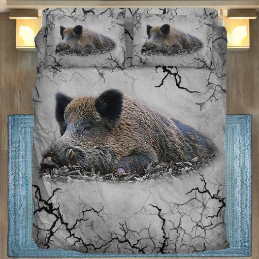 Gearhuman 3D Boar Custom Bedding Set GV091113 Bedding Set Twin 3PCS
