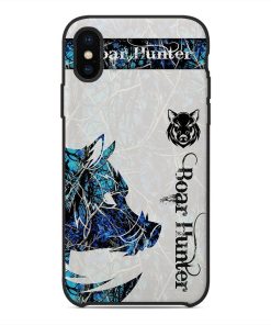 Gearhuman 3D Boar Hunter Blue Custom Phone Case GV09118 Glass Phone Case Iphone X 
