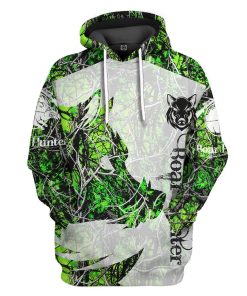 Gearhuman 3D Boar Hunter Green Custom Tshirt Hoodie Apparel GV08118 3D Apparel Hoodie S 