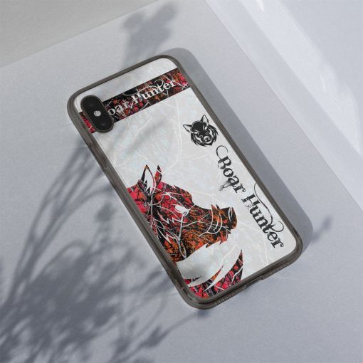 Gearhuman 3D Boar Hunter Red Custom Phone Case GV09119 Glass Phone Case