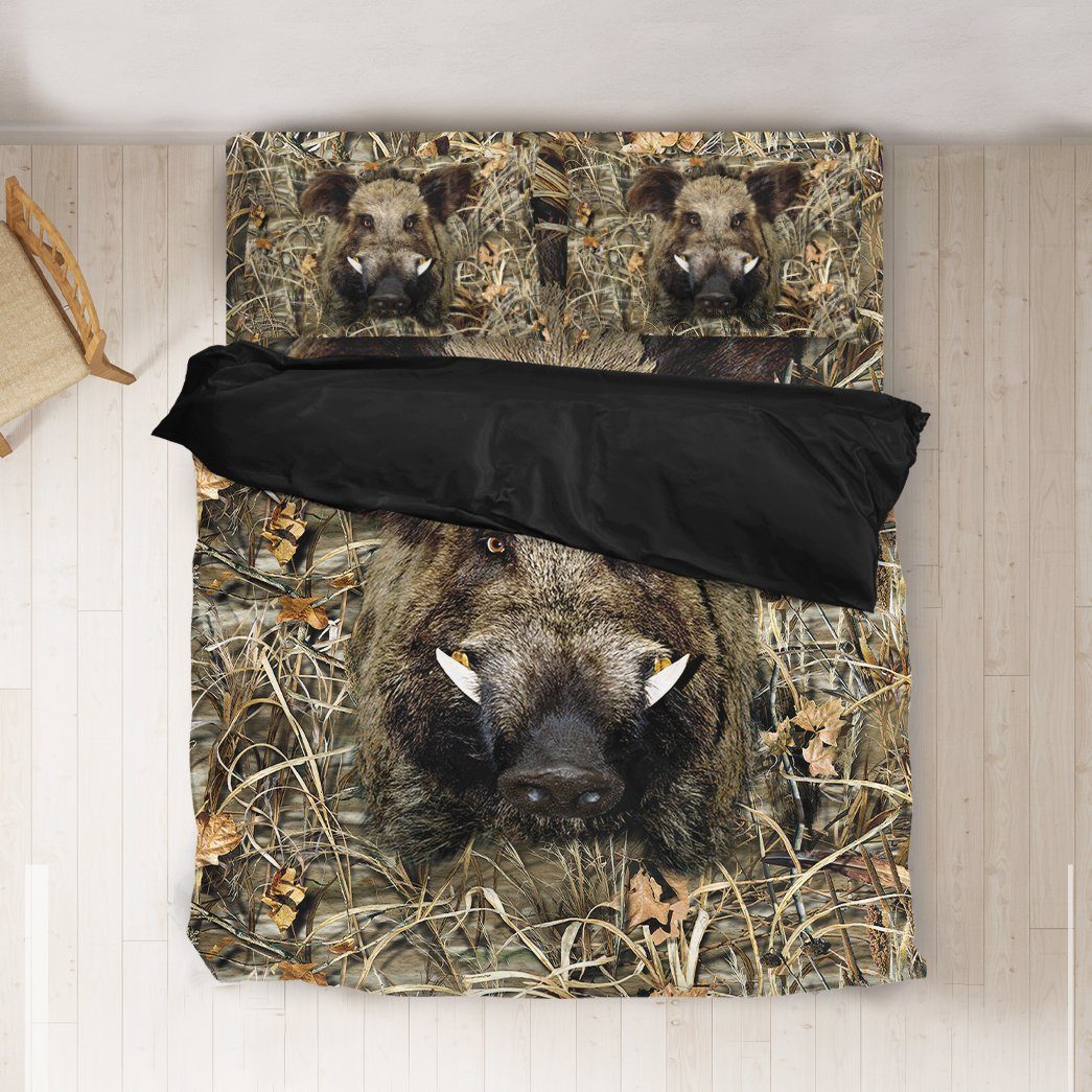 Gearhumans 3D Boar Hunting Bedding Set 2 Gearhuman 3D Boar Hunting Bedding Set GL04121 Bedding Set
