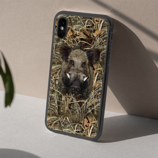 Gearhuman 3D Boar Hunting Custom Phone Case GVC091111 Glass Phone Case