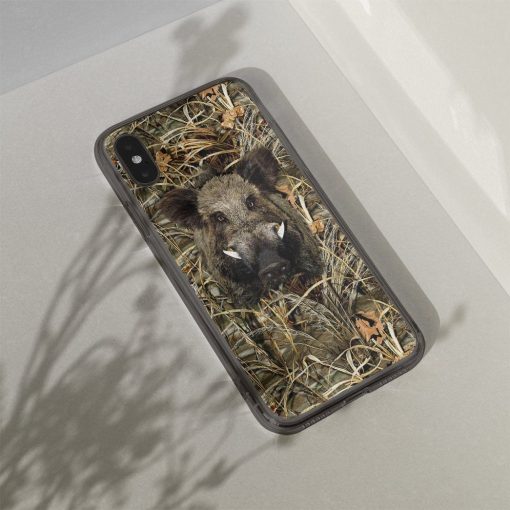 Gearhuman 3D Boar Hunting Custom Phone Case GVC091111 Glass Phone Case