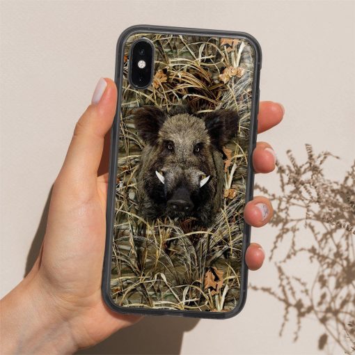Gearhuman 3D Boar Hunting Custom Phone Case GVC091111 Glass Phone Case
