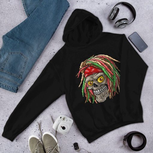Gearhuman 3D Bob Marley Skull 2 Hoodie Apparel GQ21092 3D Apparel