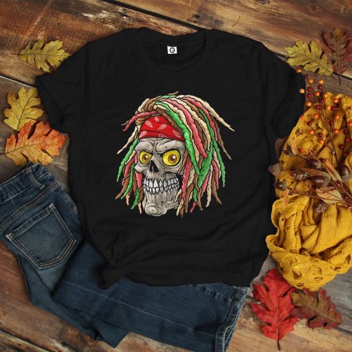 Gearhuman 3D Bob Marley Skull 2 Tshirt Apparel GQ21092 3D T-shirt