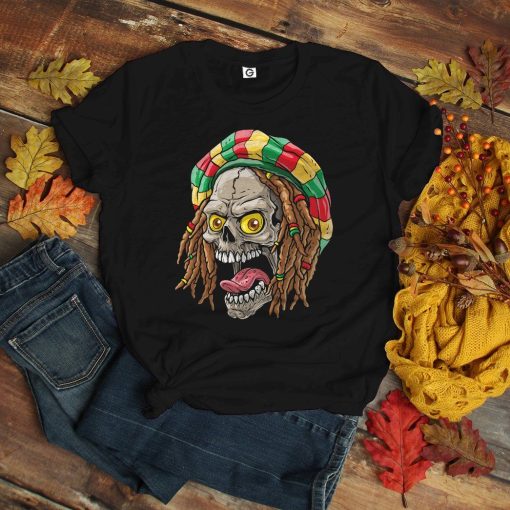 Gearhuman 3D Bob Marley Skull 3 Tshirt Apparel GQ21093 3D T-shirt