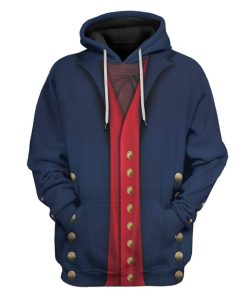 Gearhuman 3D Bosuns Mate 1806 Napoleonic Wars British Navy Custom Hoodie Apparel GV13085 3D Custom Fleece Hoodies Hoodie S 