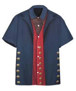 Gearhuman 3D Bosuns Mate 1806 Napoleonic Wars British Navy Custom Short Sleeve Shirt GV171141 Short Sleeve Shirt Short Sleeve Shirt S 